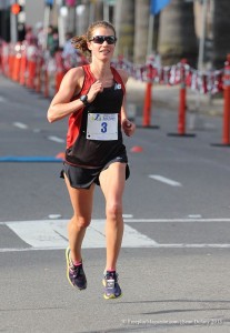 Kim Conley on the way to the win (Photo by Sean Dulany/Freeplay Magazine)