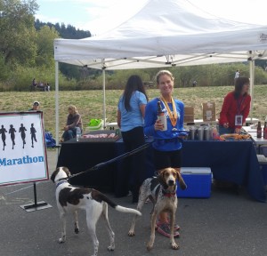 Jaymee Marty and her dog team bested all other masters. (SRN photo)